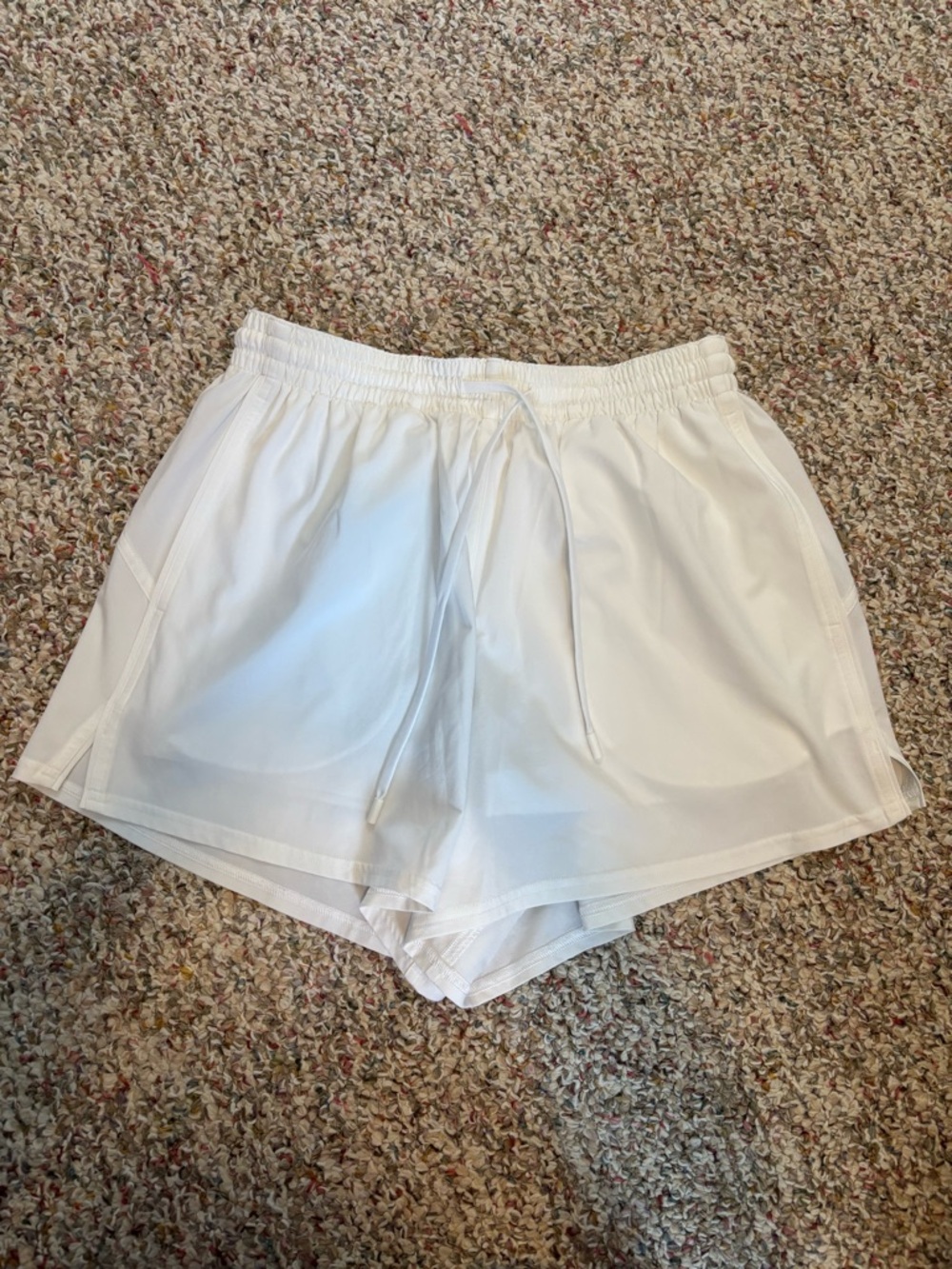 lululemon athletica White Athletic Drawstring Shorts